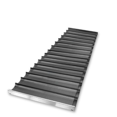 RK Bakeware 중국 식품 서비스 NSF Durashield Coating16 채널 산업용 바게트 베이킹 트레이