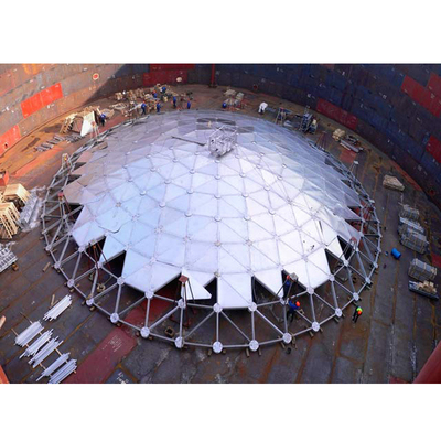 알루미늄 지오데식 돔 지붕 저장 탱크 탱크용 알루미늄 돔 지붕