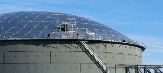 저장 탱크 알루미늄 지오데식 돔 지붕을 위한 지오데식 알루미늄 돔 지붕 물개