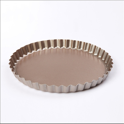 Rk Bakeware 중국 하드 코트 플루트 라운드 알루미늄 피자 폼 팬