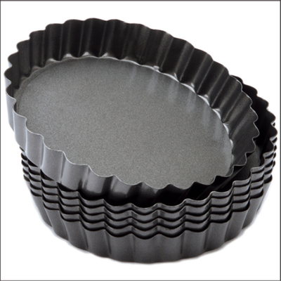 Rk Bakeware 중국 하드 코트 플루트 라운드 알루미늄 피자 폼 팬