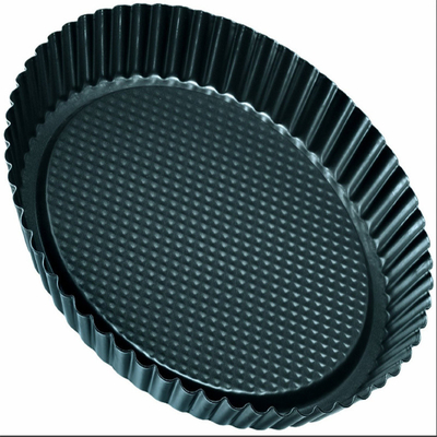 Rk Bakeware 중국 하드 코트 플루트 라운드 알루미늄 피자 폼 팬