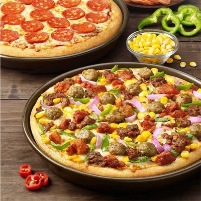 RK Bakeware 중국 Foodservice NSF 단단한 외투 16 인치 알루미늄 메가 피자 디스크 피자 팬