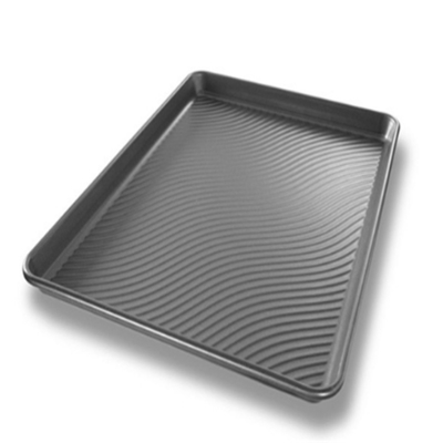 RK Bakeware 중국 식품 서비스 NSF 물결 모양 주문 알루미늄 장 편평한 팬