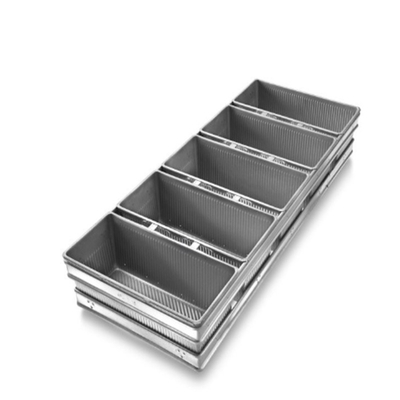 Rk Bakeware 중국 제조 업체-4 스트랩 유약 처리 된 알루미늄 강철 풀만 로프 팬/탱크 로프 팬/비엔나 로프 팬