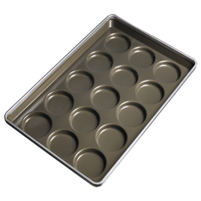 Rk Bakeware 중국-3.5 인치 4 인치 4.5 인치 5 인치 햄버거 롤빵 팬 햄버거 롤빵 트레이 Hambuger 빵 베이킹 트레이 T