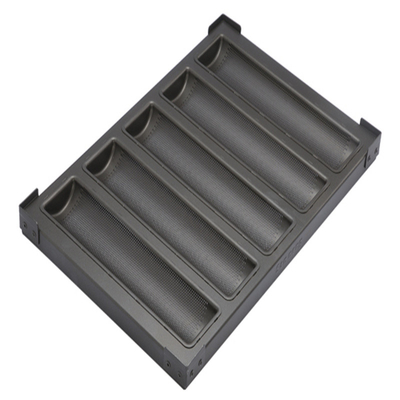 RK Bakeware 중국 식품 서비스 NSF 5 덩어리 유약 이녹스 바게트 베이킹 트레이 프렌치 빵 팬