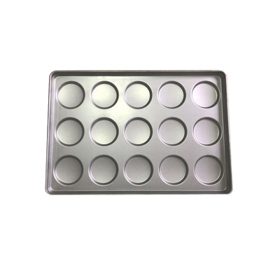 Rk Bakeware 중국 41002 북미 빵집을 위한 알루미늄 처리된 강철 햄버거 롤빵 과자 팬 쟁반