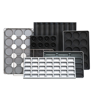 Rk Bakeware 중국 41002 북미 빵집을 위한 알루미늄 처리된 강철 햄버거 롤빵 과자 팬 쟁반