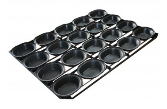 RK Bakeware 중국 식품 서비스 NSF 타원형 180g 셀프 커팅 점심 페이스트리 파이 트레이