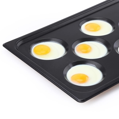 Rk Bakeware China-Gastronorm Gn 1/1 알루미늄 붙지 않는 베이킹 트레이 530X325mm 계란용 몰드 8개 포함