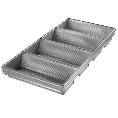 Rk Bakeware China-Foodservice 41145 유약 처리된 4 스트랩 알루미늄 도금 강철 난로 빵 팬