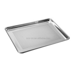18''*13''*1'' 1.2mm 하단 천공 베이킹 빵 트레이 버거 또는 햄버거 또는 핫도그 롤빵 베이킹 팬 알루미늄 빵 팬