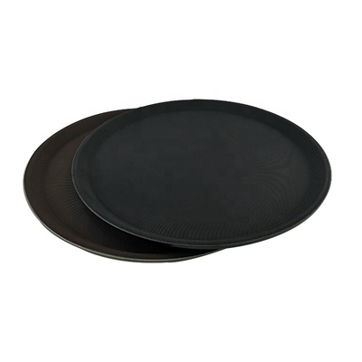 12*16inch Nonslip 직사각형 플라스틱 쟁반 큰 재생된 플라스틱 판 호텔을 위한 고무 서빙 쟁반
