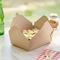 극초단파로 발송할 수 있는 접힌 점심 식사 푸드 박스 크라프트 지는 타박상을 꺼냅니다