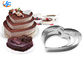 RK Bakeware 중국 Foodservice NSF 심장 모양 케이크 굽기 형, 무스 케이크 반지를 주조하는 스테인리스 심장