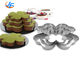 RK Bakeware 중국 Foodservice NSF 스테인레스 스틸 네 잎 클로버 마우스 성형 무스 케이크 반지 사용자 정의 크기