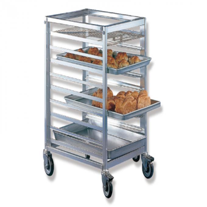 Adjustable Transport Bakery Bread Cooler Trolley Tray Rack Trolley