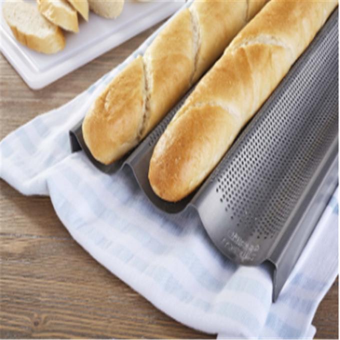 Rk Bakeware China-5 Row Aluminum Nonstick Baguette Bread Baking Tray