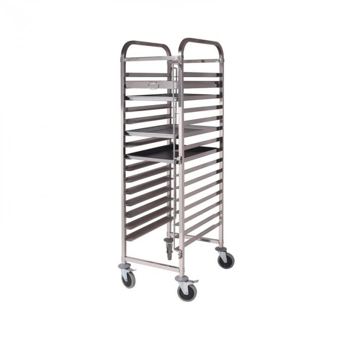 Bakery Cooling Rack Baking Tray Trolley with 15 Trays