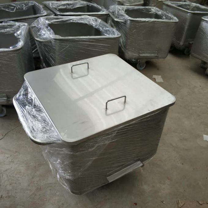 Jf Sheet Metal-Stainless Steel Meat Bins Trolleys for Transportation