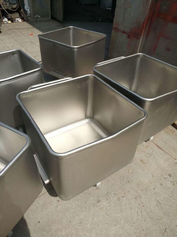 Jf Sheet Metal-Stainless Steel Meat Bins Trolleys for Transportation