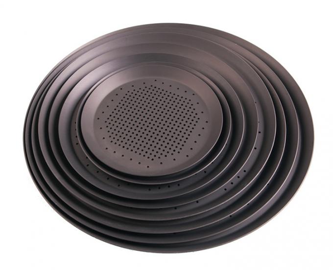 RK Bakeware 중국 식품 서비스 NSF 경질 알루마이트 알루미늄 천공 파삭파삭 크러스트 피자 팬(피자 헛용) 0