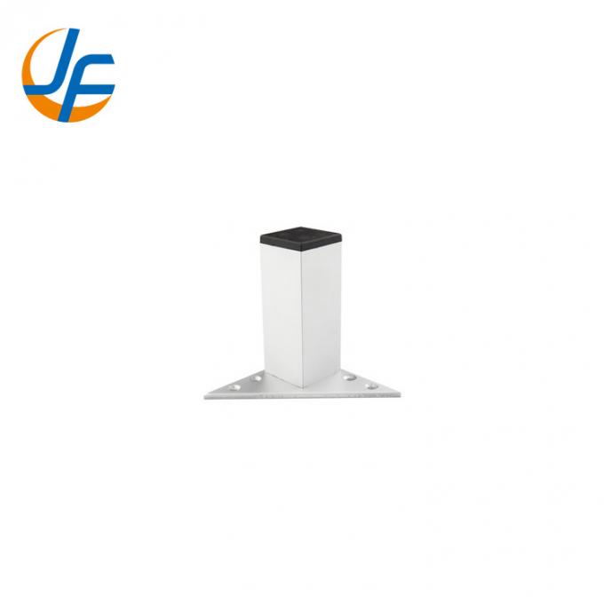 Customized Aluminum Dining Desk Furniture Square Tube Table Legs Support Leg